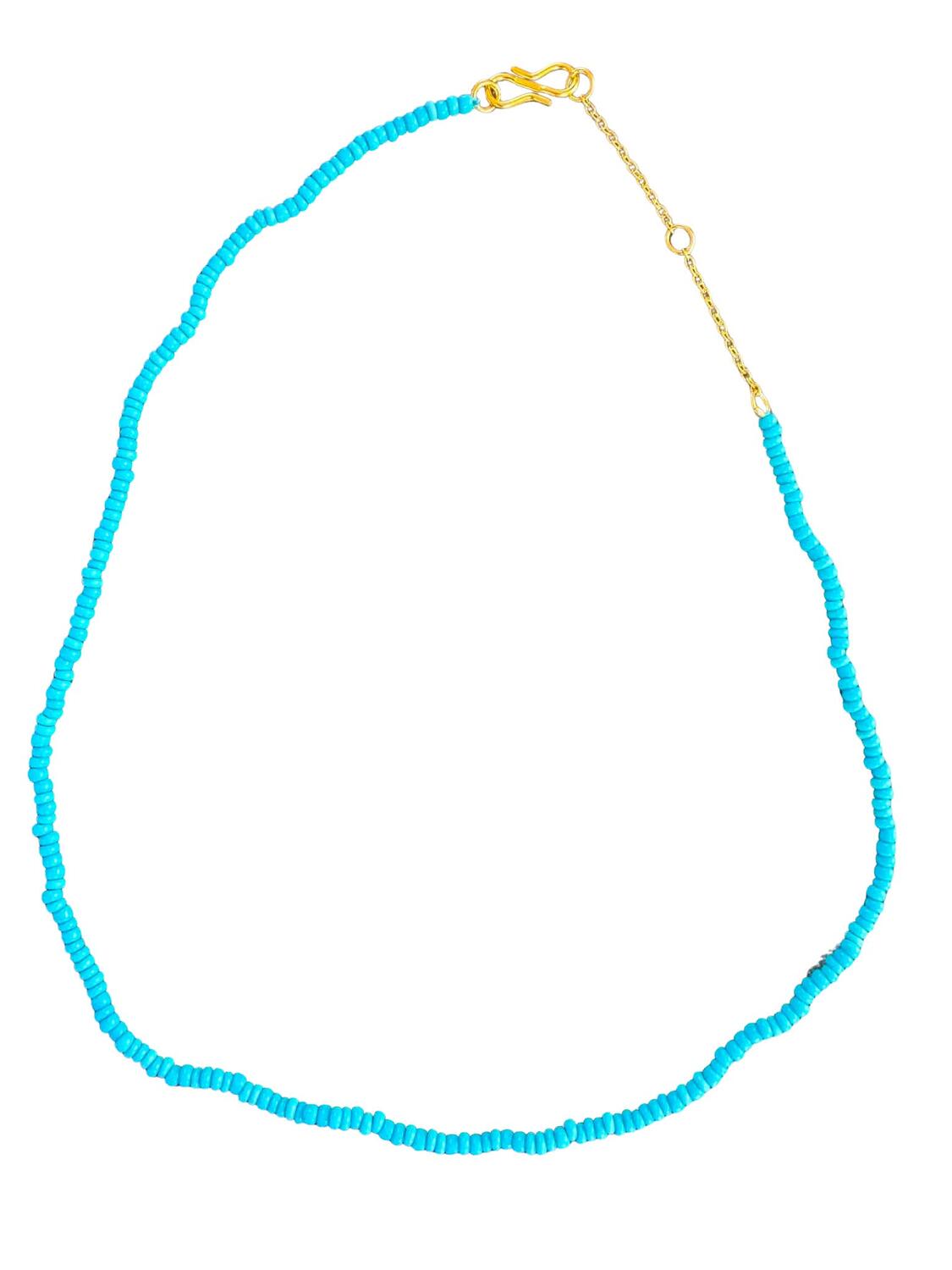 Kala perlehalskæde - Light Blue